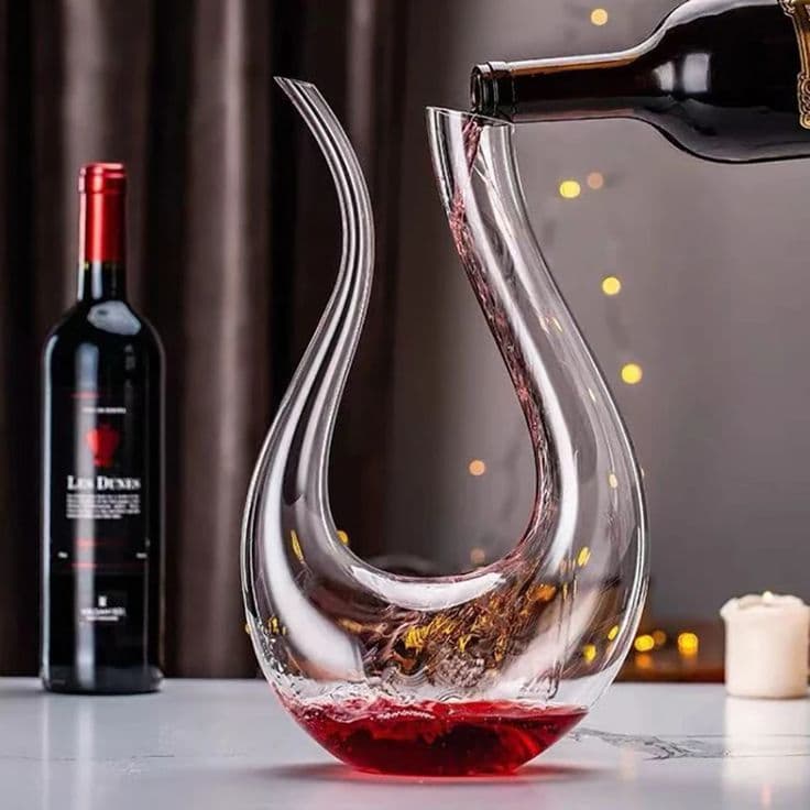 Cygne de Cristal: Hand-Blown Swan Wine Decanter | French Wine Elegance